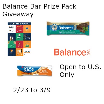 Balance bar giveaway