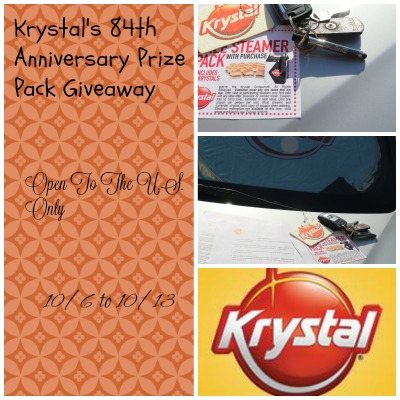 Krystal’s 84th Anniversary Prize Pack #Giveaway{ends 10/13}