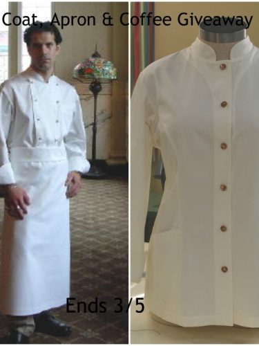 Chef Coat, Apron & Coffee #Giveaway{ends 3/5}